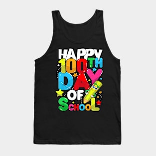 100 Days Of School Teacher Student Men Women Kids 100Th Day Tank Top